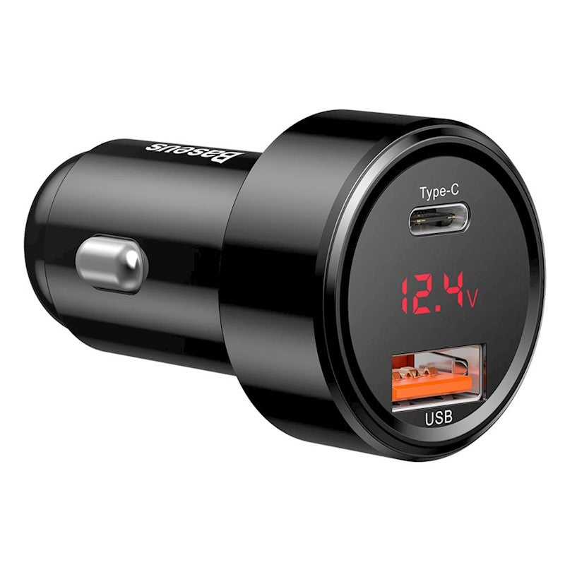 Baseus chargeur voiture USB-C +USB  45W NOIR